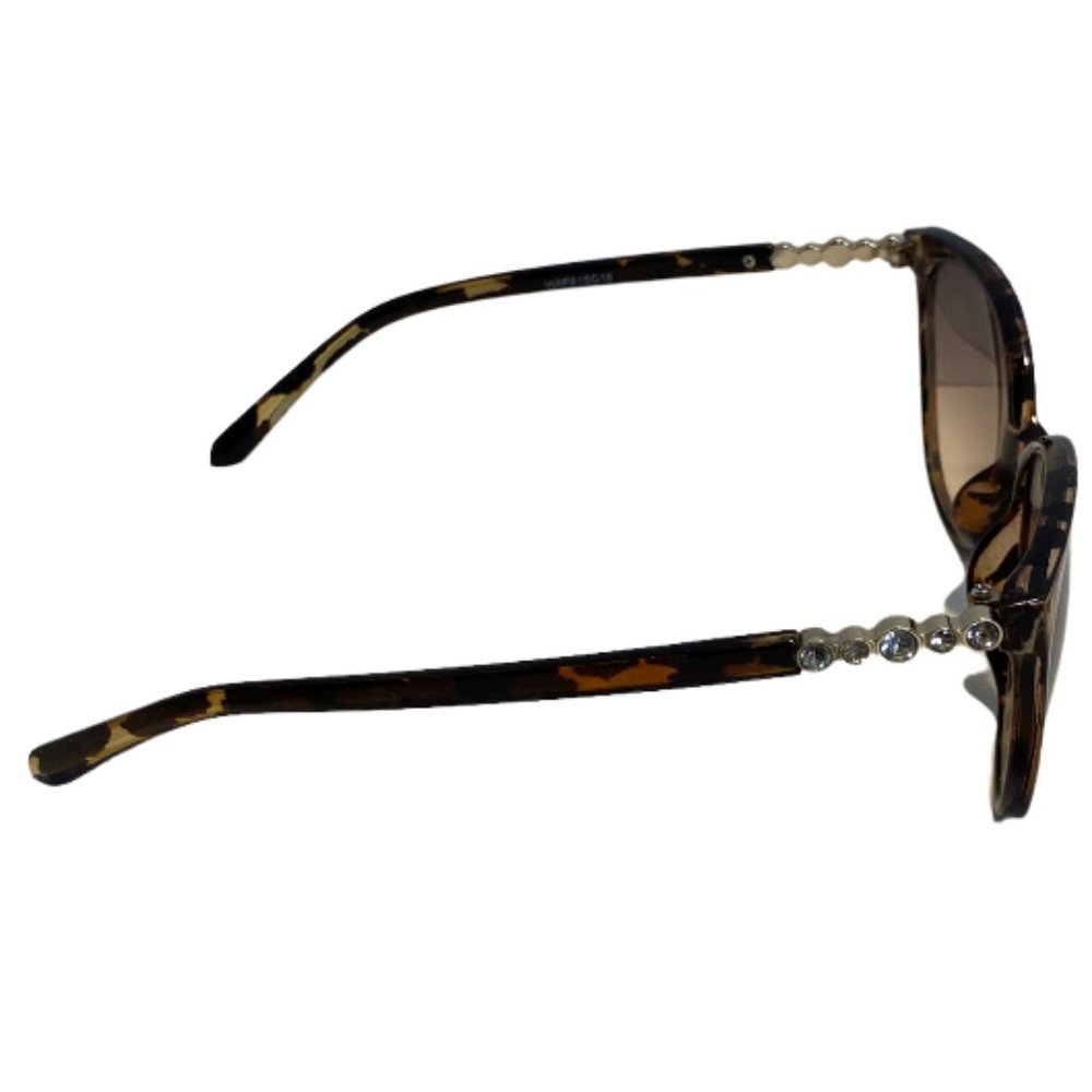 Tortoise Shell Rhinestone Sunglasses - Picture 3 of 4